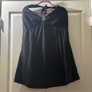 White Stag Black One-Piece Swimsuit Halter Tankini